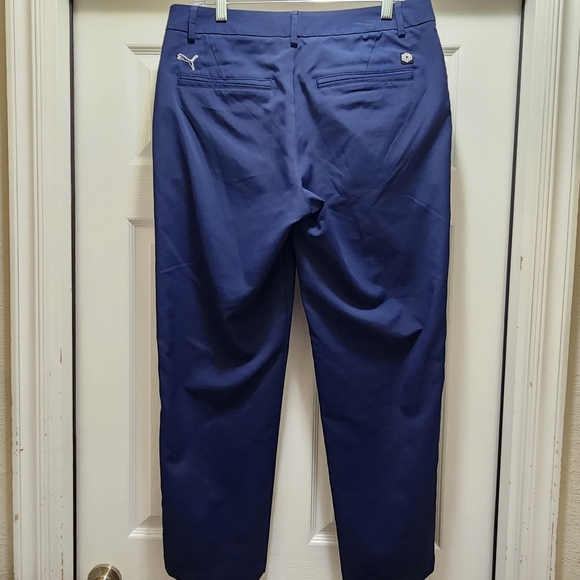 PUMA Cobra Golf Dry Cell Pants Men's 32x32 Navy Blue Chino Performance - Picture 2 of 11